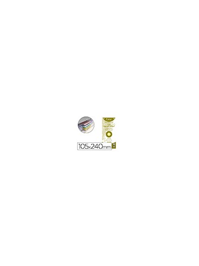 Separador exacompta cartulina de 180 gr juego de 100 separadores 105x240 mm con 2 taladros color amarillo