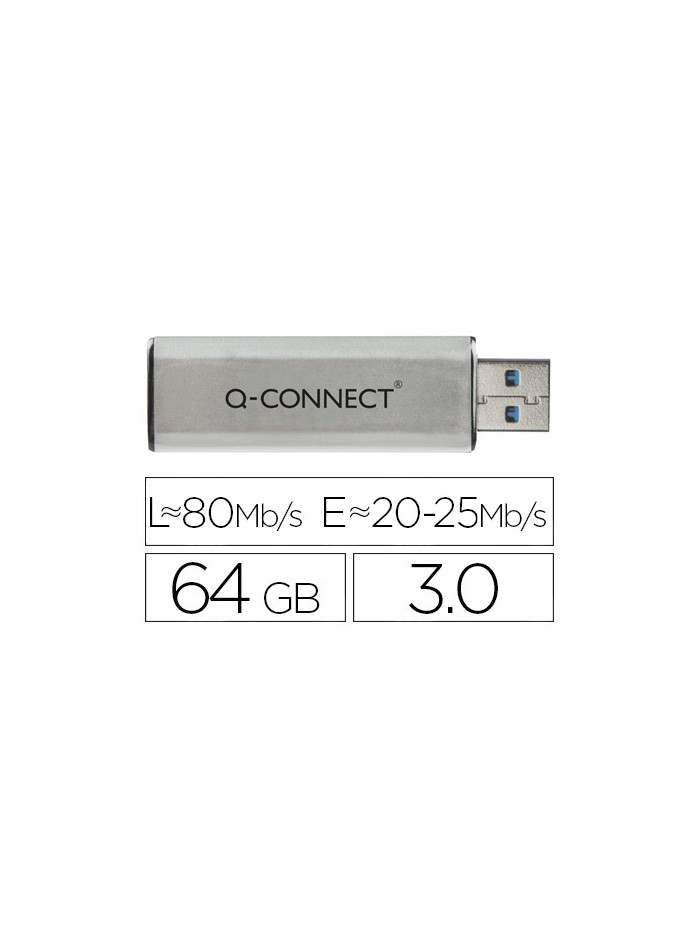 Memoria usb q-connect flash 64 gb 3.0 Memoria usb q-connect flash 64 gb 3.0