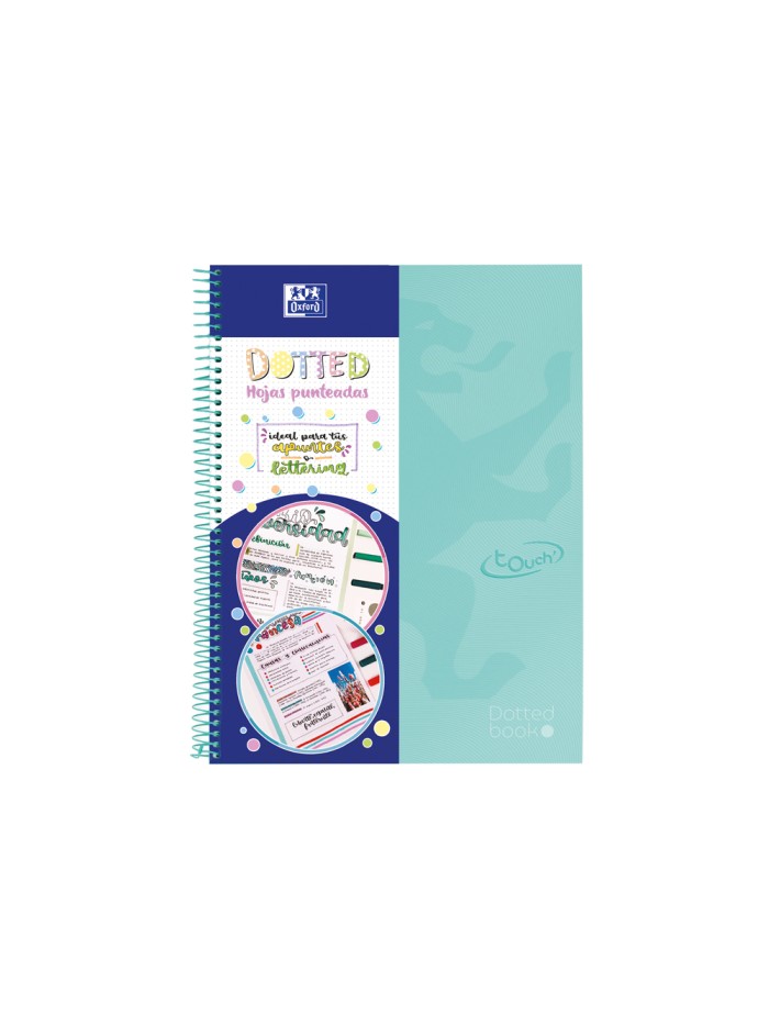 Cuaderno espiral oxford europeanbook 0 school touch tapa extradura din a4+ 80 hojas puntos verde menta Cuaderno espiral oxford europeanbook 0 school touch tapa extradura din a4+ 80 hojas puntos verde menta