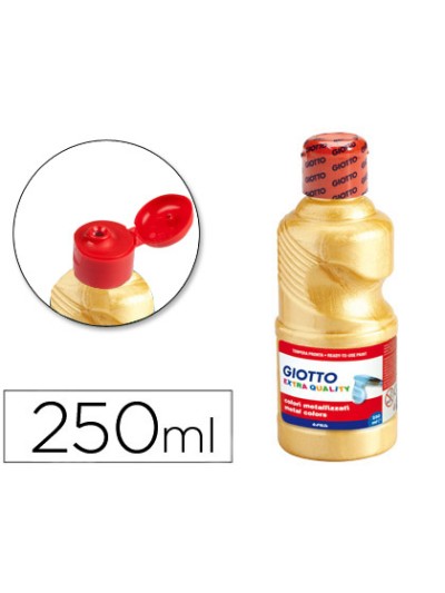 Tempera liquida giotto escolar 250 ml metalizada oro