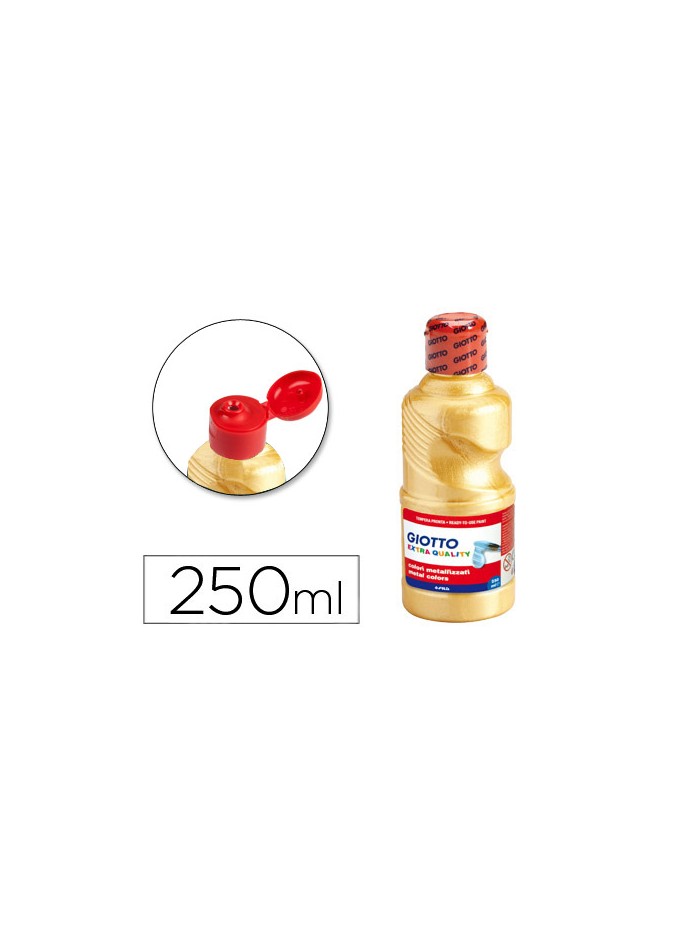Tempera liquida giotto escolar 250 ml metalizada oro Tempera liquida giotto escolar 250 ml metalizada oro
