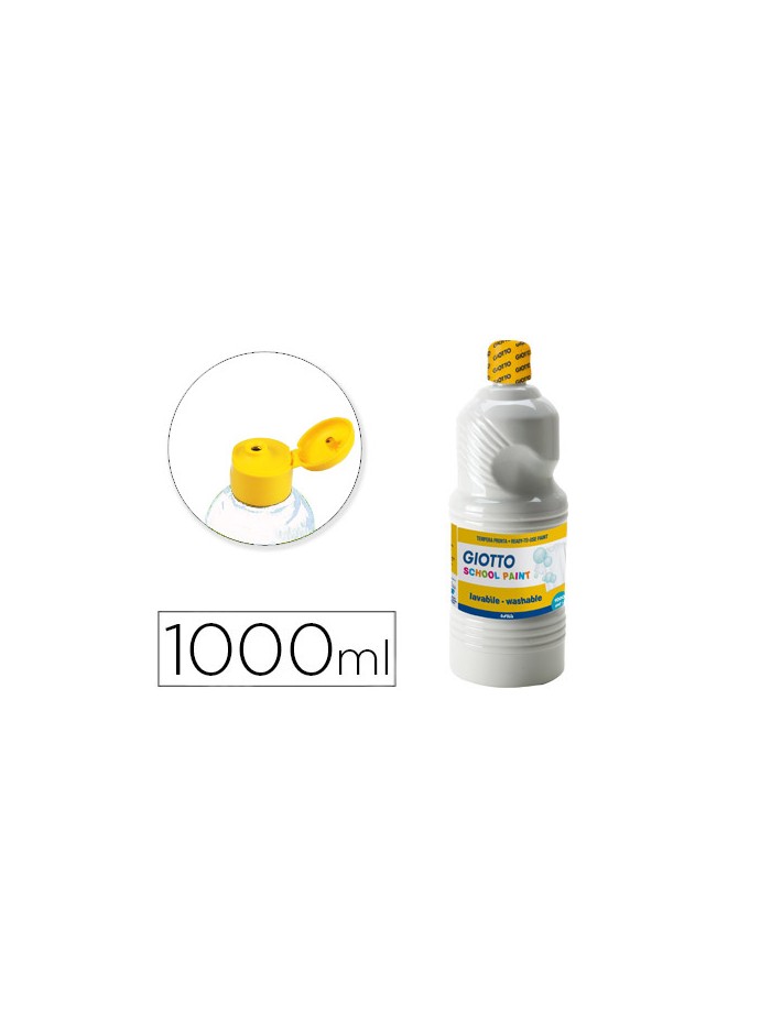 Tempera liquida giotto escolar lavable 1000 ml blanco Tempera liquida giotto escolar lavable 1000 ml blanco