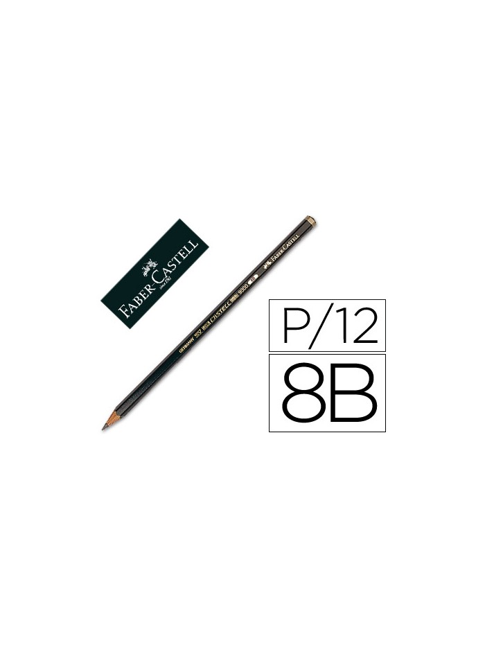 Lapices de grafito faber 9000 8b unidad Lapices de grafito faber 9000 8b unidad