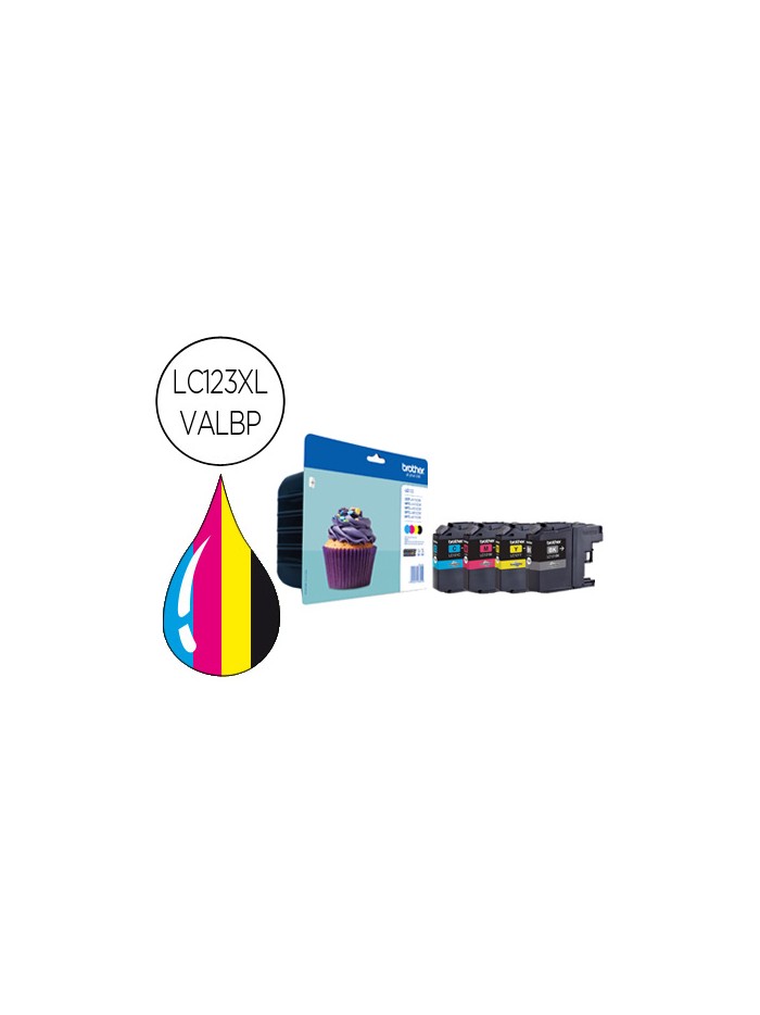 Ink-jet brother dcp-j4110dw mfc-j4410dw/4510dw/ 4710dw/6520dw 6720dw/6920dw pack 4 colores -600 pag Ink-jet brother dcp-j4110dw mfc-j4410dw/4510dw/ 4710dw/6520dw 6720dw/6920dw pack 4 colores -600 pag