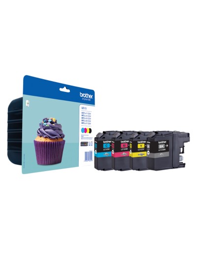 Ink-jet brother dcp-j4110dw mfc-j4410dw/4510dw/ 4710dw/6520dw 6720dw/6920dw pack 4 colores -600 pag