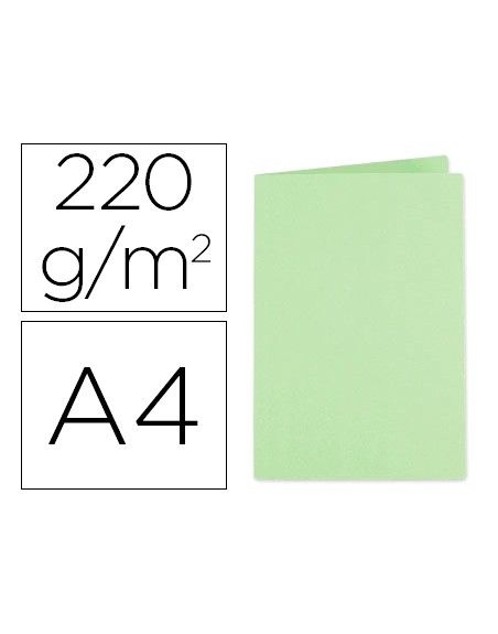 Subcarpeta cartulina exacompta din a4 verde 220 gr