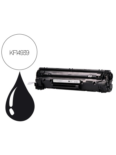 Toner q-connect compatible hp ce285a para laserjet p1102/p1102w/m1212nf mfp/m1217nfw mfp/m1132mfp -1.600pag- negro