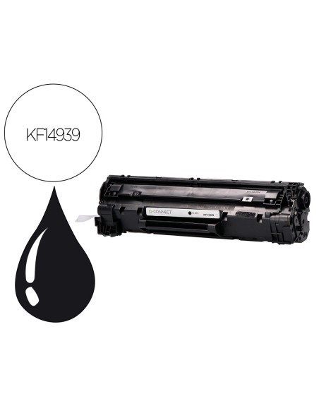 Toner q-connect compatible hp ce285a para laserjet p1102/p1102w/m1212nf mfp/m1217nfw mfp/m1132mfp -1.600pag- negro