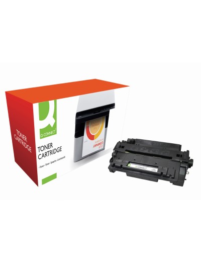 Toner q-connect compatible hp ce255a para laserjet p3015 / p3015d / 3015dn / 3015x -6.000pag- negro