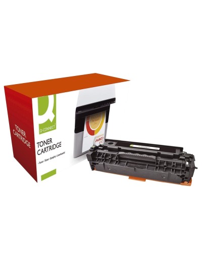 Toner q-connect compatible hp cc530a para color laserjet cp2520/cm2320 mfp 3.000pag negro