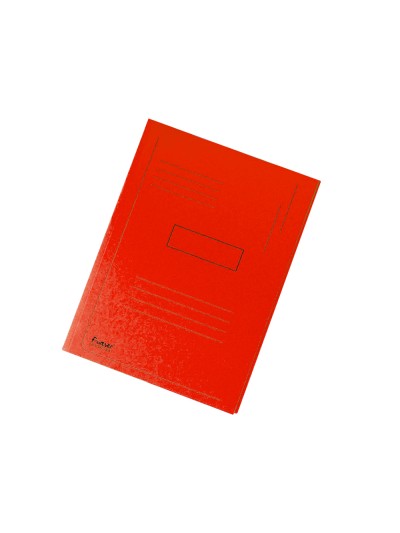 Subcarpeta cartulina reciclada exacompta a4 roja 280g/m2 con 2 solapas interior