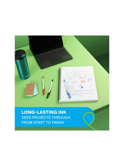 Boligrafo paper mate kilometrico punta 1 mm plastico reciclado 80% color azul