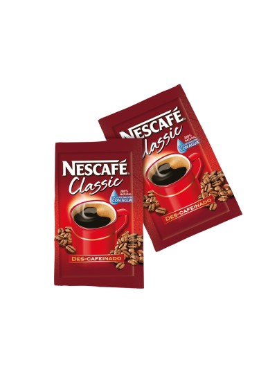 Cafe nescafe descafeinado monodosis caja de 10 sobres