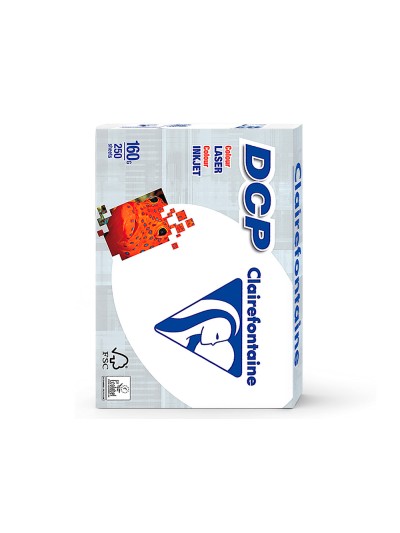 Papel fotocopiadora clairefontaine din a4 160 gramos paquete de 250 hojas