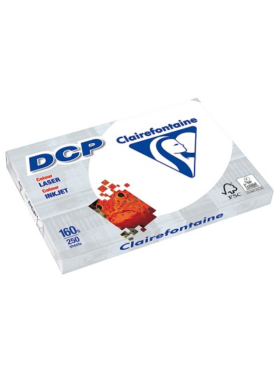 Papel fotocopiadora clairefontaine din a4 160 gramos paquete de 250 hojas