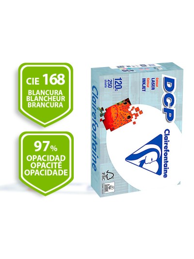 Papel fotocopiadora clairefontaine din a3 120 gramos paquete de 250 hojas