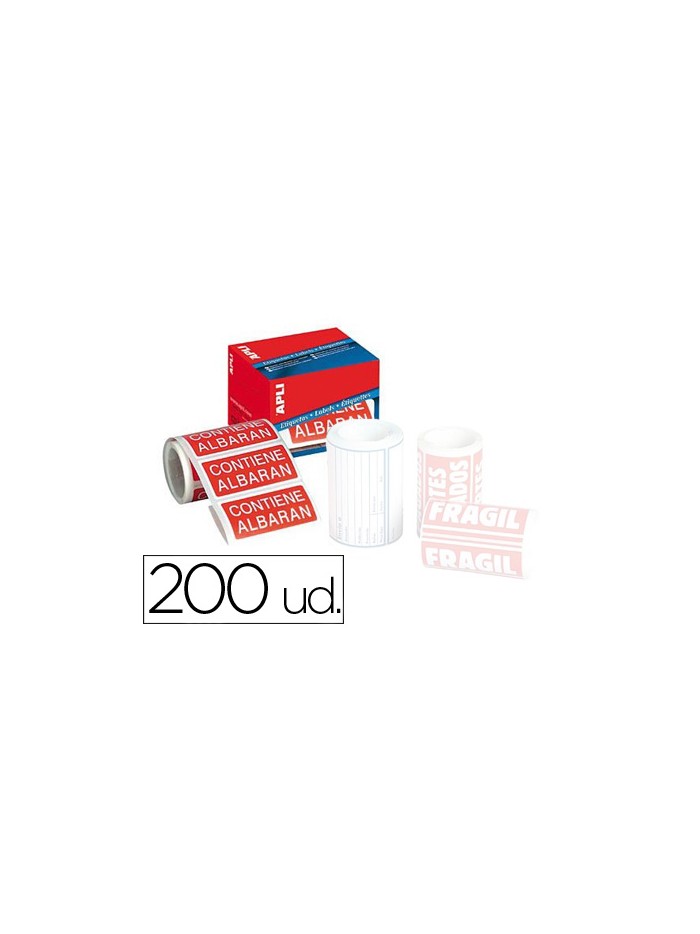 Etiquetas apli contiene albaran 50x100 mm rollo con 200 unidades Etiquetas apli contiene albaran 50x100 mm rollo con 200 unidades