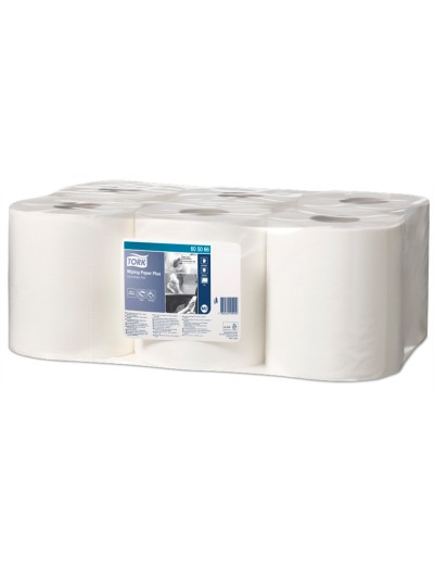 Papel secamanos central 2 capas para dispensador m2 rollo de 150,2 mt