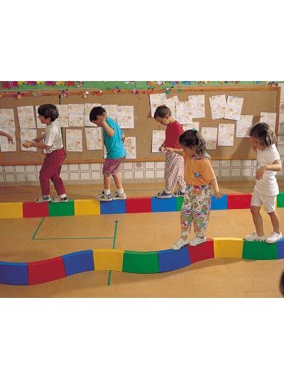 Pasillo amaya para equilibrio acoplable semicircular curvo longitud 30cm caja de 10 unidades