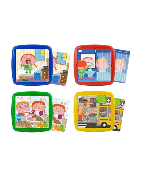 Puzle miniland habito diarios set de 4 unidades 25 piezas