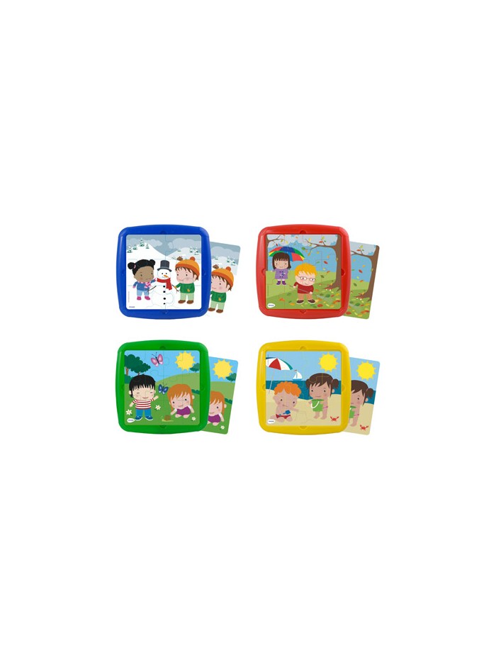 Puzle miniland las estaciones set de 4 unidades 12 piezas Puzle miniland las estaciones set de 4 unidades 12 piezas