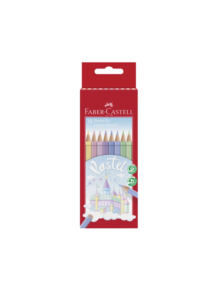 Lapices de colores faber castell pastel caja de 10 unidades colores surtidos Lapices de colores faber castell pastel caja de 10 unidades colores surtidos
