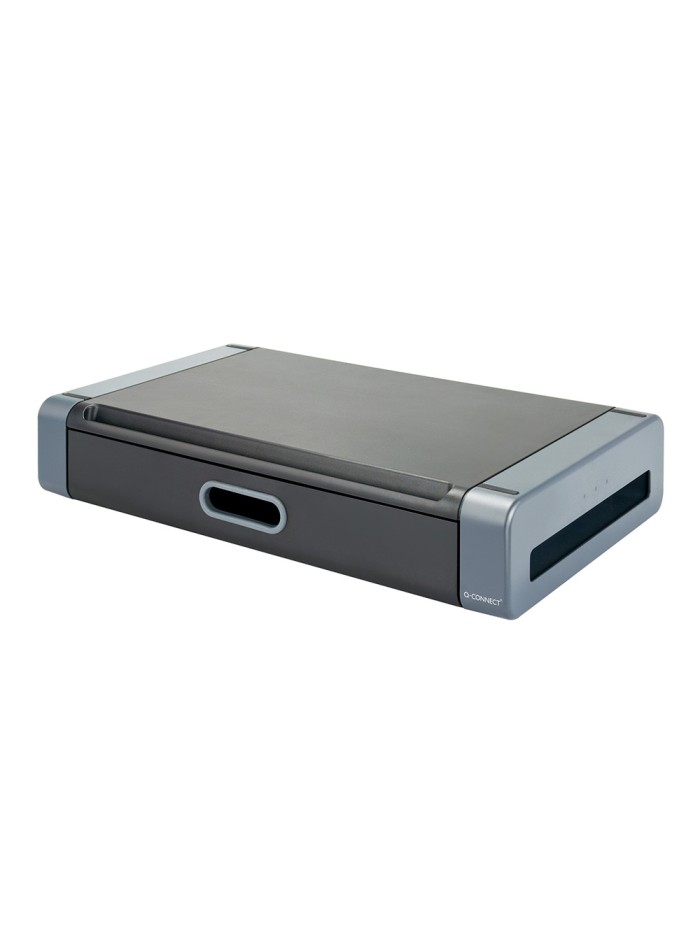 Soporte q-connect deluxe para monitor con cajon 486x276x96 mm Soporte q-connect deluxe para monitor con cajon 486x276x96 mm