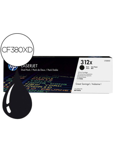 Toner hp 312x laserjet pro 400 mfp m476 negro 4.400 pag