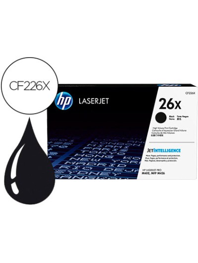 Toner hp 26x laserjet pro m402 / mfp m426 negro 9000 paginas