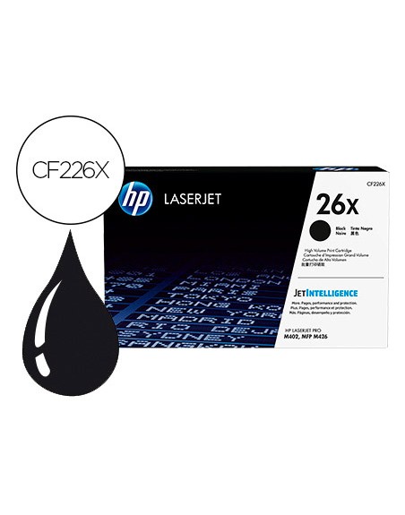 Toner hp 26x laserjet pro m402 / mfp m426 negro 9000 paginas