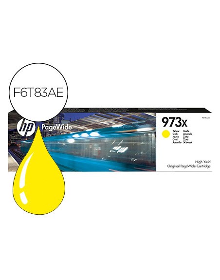 Ink-jet hp jet 973x pagewide 452 / 477 / p55250 / p57750 amarillo 7000 paginas