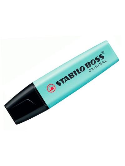 Rotulador stabilo boss pastel fluorescente 70 toque de turquesa