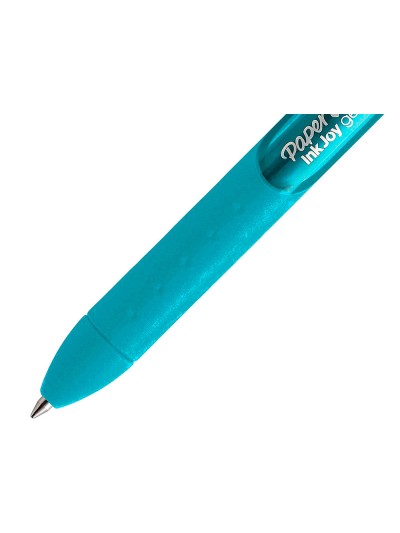Boligrafo paper mate inkjoy retractil gel pen trazo 0,7 mm verde azulado
