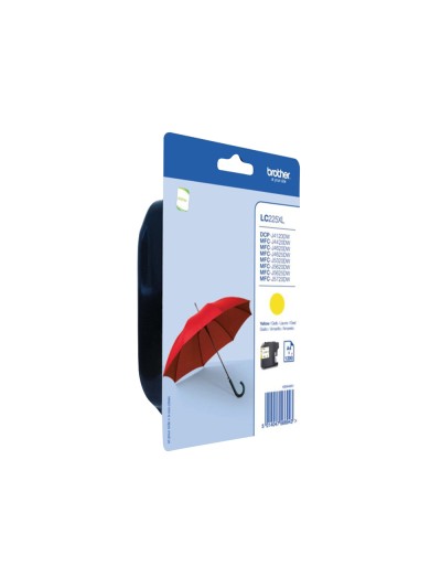 Ink-jet brother lc-225xlybp mfc-j 4420 dw / mfc-j 5620 dw amarillo alta capacidad 1200 pag