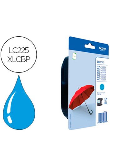 Ink-jet brother lc-225xlcbp mfc-j 4420 dw / mfc-j 5620 dw cian alta capacidad 1200 pag