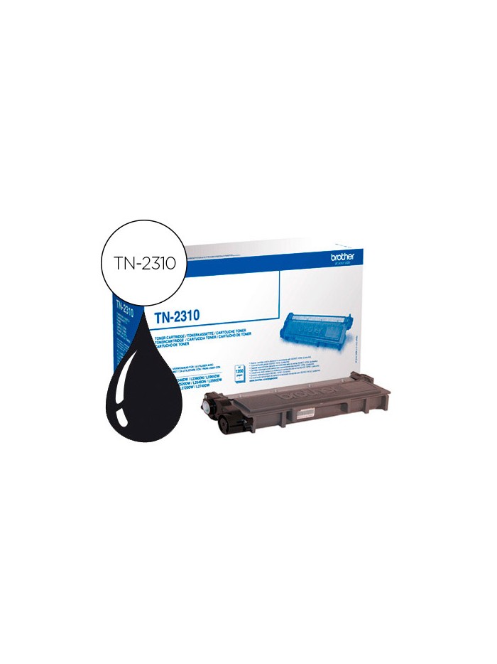 Toner brother tn-2310 dcp-l2500d / hl-l2300d / mfc-l2700dw / mfc-l2720dw negro 1200 pag Toner brother tn-2310 dcp-l2500d / hl-l2300d / mfc-l2700dw / mfc-l2720dw negro 1200 pag