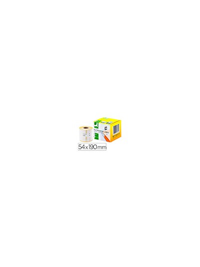 Etiqueta adhesiva q-connect kf18543 compatible dymo 99019 tamaño 54x190 mm caja con 110 etiquetas