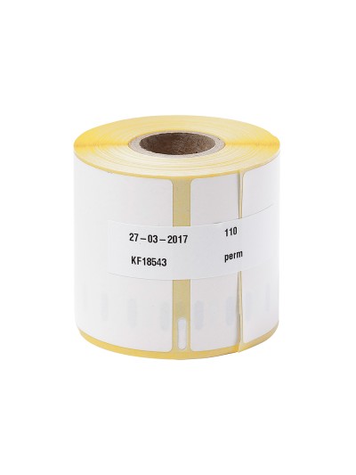 Etiqueta adhesiva q-connect kf18543 compatible dymo 99019 tamaño 54x190 mm caja con 110 etiquetas