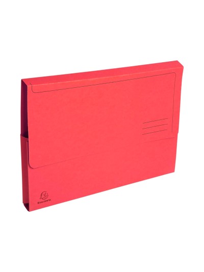 Subcarpeta cartulina con bolsa exacompta din a4 rojo 290 gr