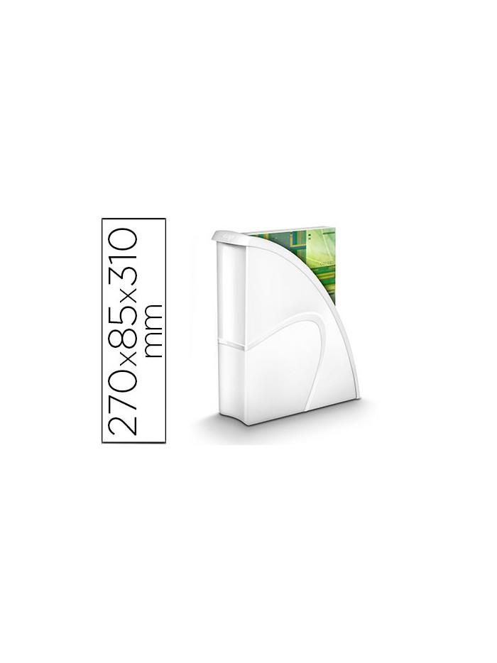 Revistero cep plastico uso vertical / horizontal blanco 85x270x310 mm Revistero cep plastico uso vertical / horizontal blanco 85x270x310 mm