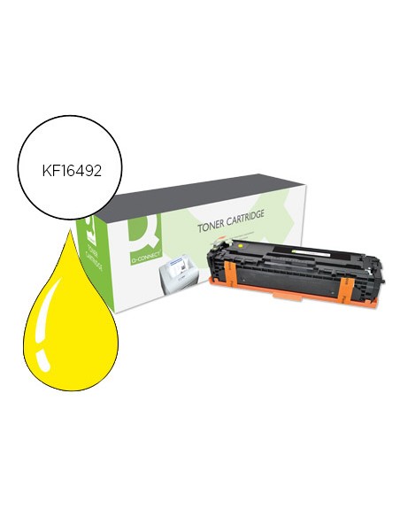 Toner q-connect compatible hp cf212a color laserjet m251n / 251nw / 276n / 276nw amarillo 1.800 pag