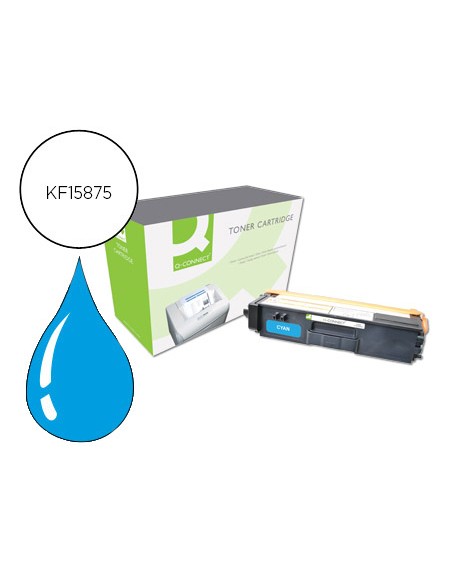 Toner q-connect compatible brother tn325c hl-4140cn / 4150cdn / 4570cdw / 4570cdwt / dcp 9055cdn cian 3.500 pag