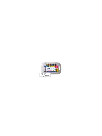 Tempera giotto 7,5 ml estuche 5 colores surtidos