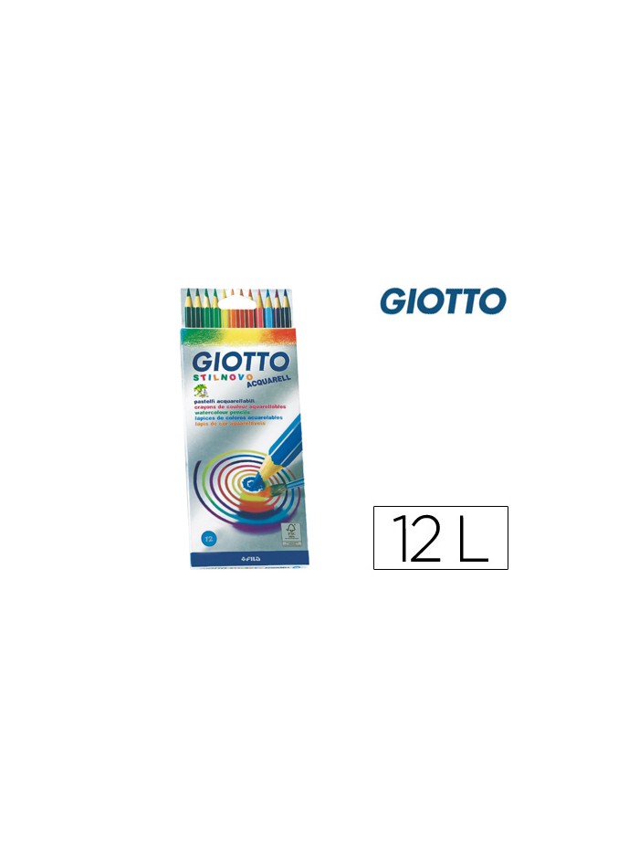 Lapices de colores giotto stilnovo acuarelables caja de 12 colores surtidos Lapices de colores giotto stilnovo acuarelables caja de 12 colores surtidos