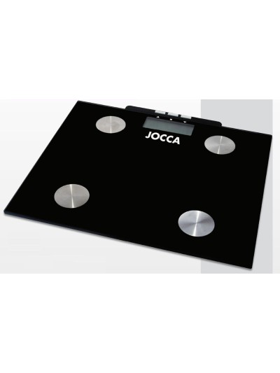 Bascula de baño jocca hasta 150kg mide el porcentaje de grasa corporal con memoria