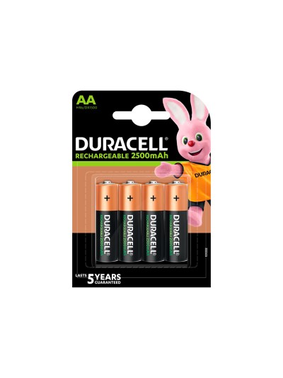 Pila duracell recargable staycharged aa 2500 mah blister de 4 unidades