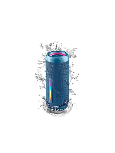 Altavoz ngs roller furia 3 portatil 60w bluetooth luces rgb e impermeabilidad ipx7 color azul