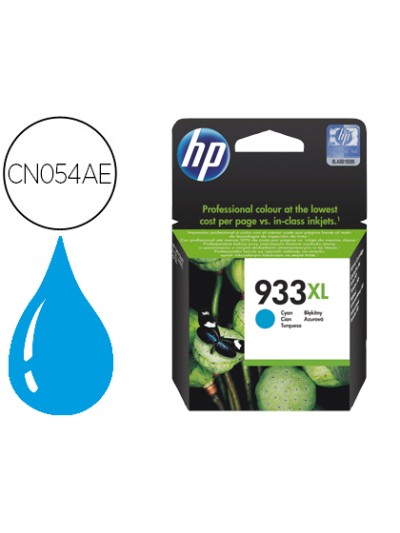 Ink-jet hp 933xl cian cn054ae officejet 6100/6600/6700 premium capacidad 825 pag