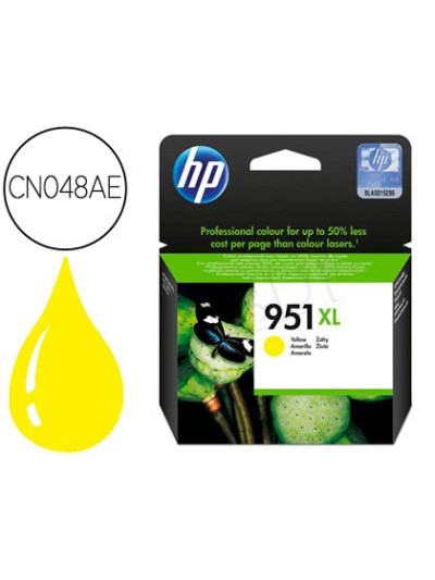 Ink-jet hp 951xl amarillo cn048ae capacidad 1500 pag