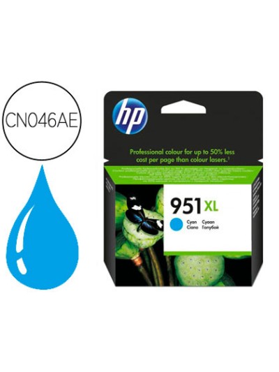 Ink-jet hp 951xl cian cn046ae capacidad 1500 pag